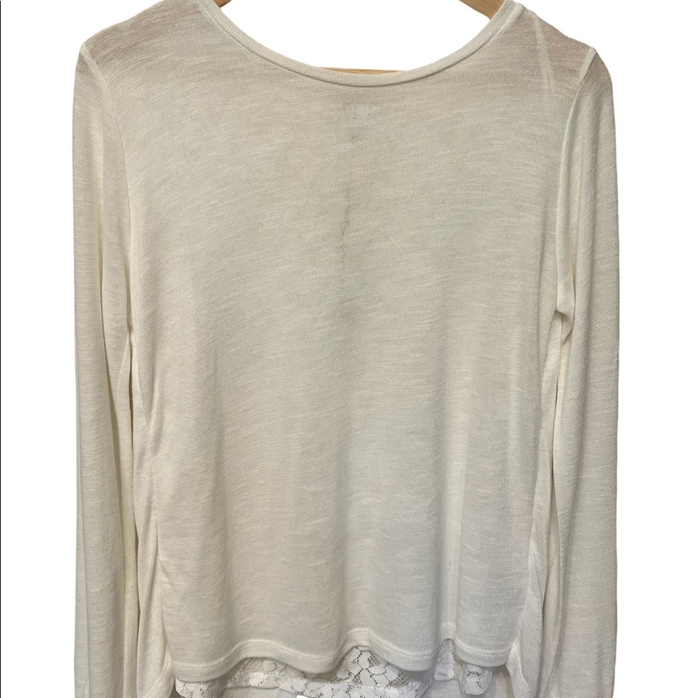 White contrast back blouse